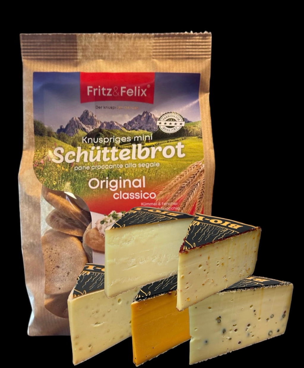 BIO Box - 4 Bio Käse  + Schüttelbrot