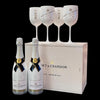 Moet & Chandon Ice Imperial Champagner in Holzkiste mit 4 Gläsern (2x 0,75l)