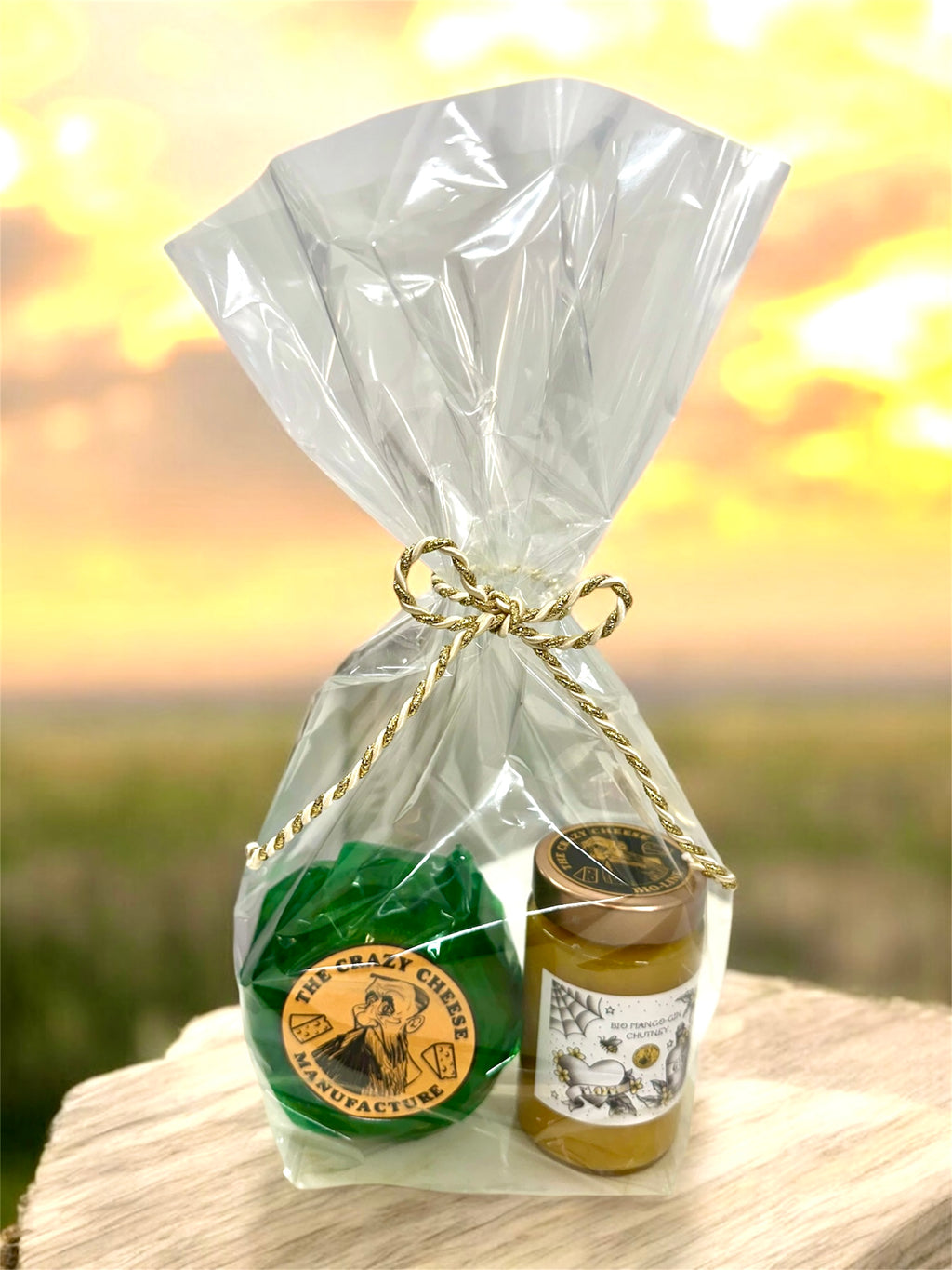 Cheesy Love Duo: 400g Senfkäse Laib + BIO Mango Gin Chutney