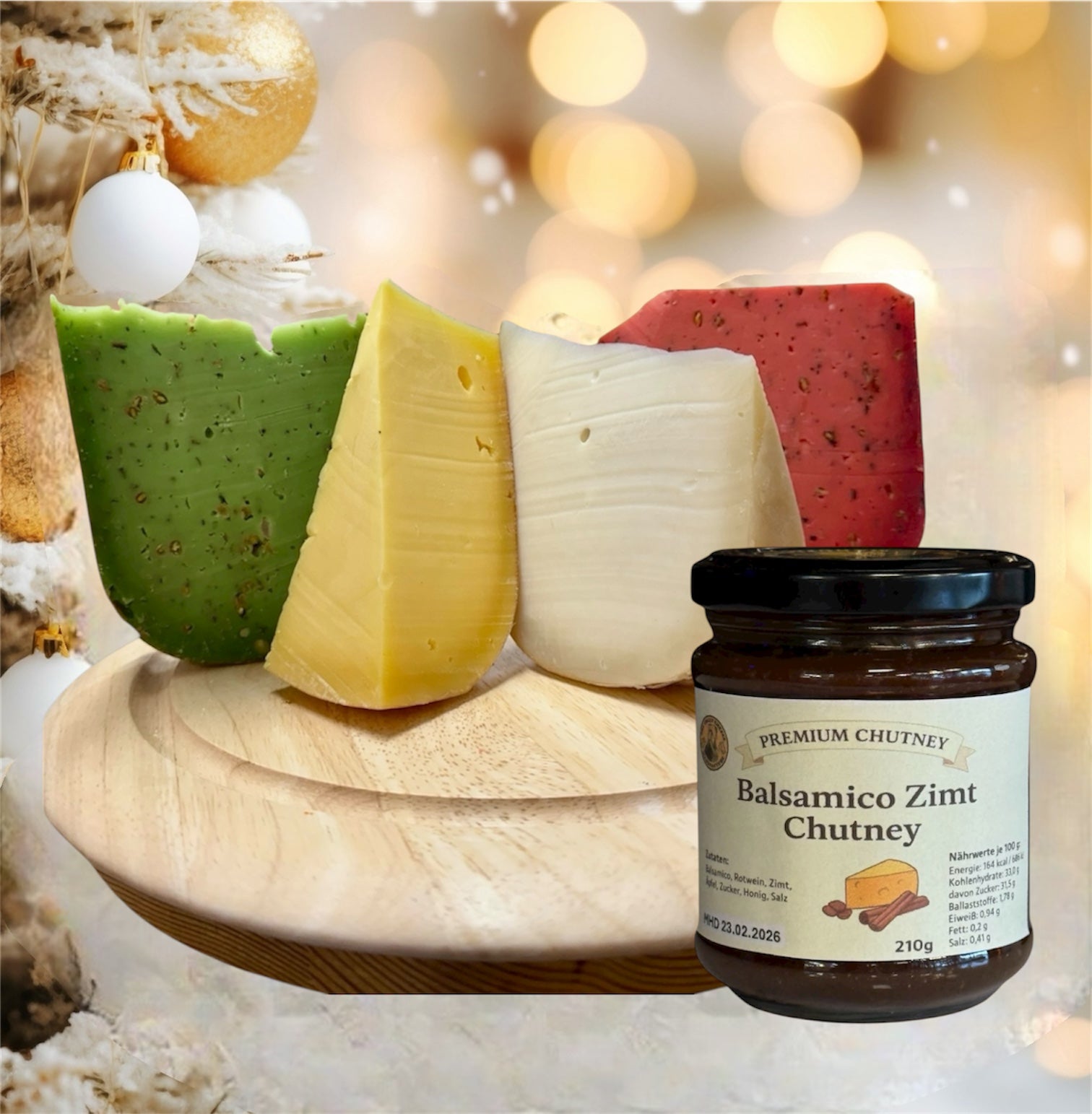 MIX-BOX XXL mind. 700g Crazy Cheese + Balsamico Zimt Chutney