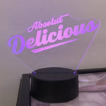 Absolut Delicious Neon-Aufsteller