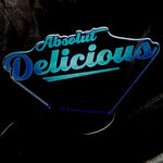 Absolut Delicious Neon-Aufsteller