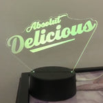 Absolut Delicious Neon-Aufsteller